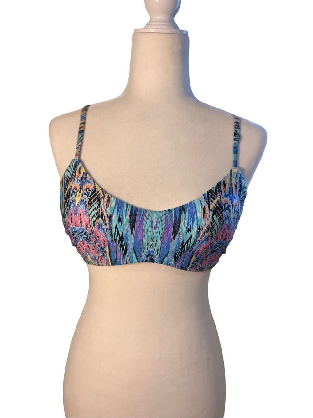 Laundry multicolor boho bikini top with underwire support - M
